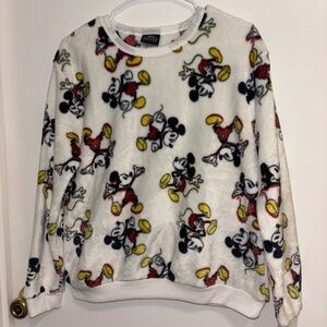 Fluffy Micky Mouse Pajama Sweater  (Size Medium)